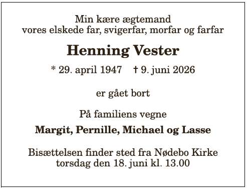 Henning Vester - 1210412921