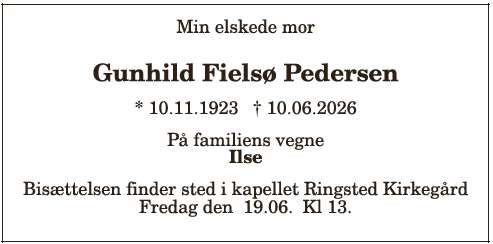 Gundhild Fielsø Pedersen ID: 21369