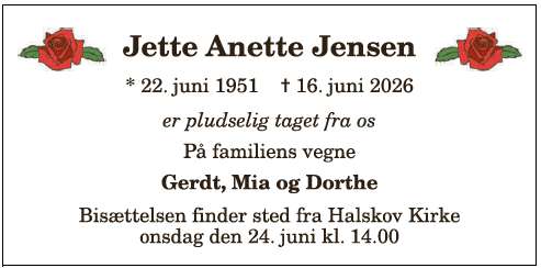 Jette Anette Jensen - 1210413424