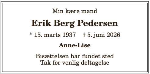 Erik Berg Pedersen - 1210412615