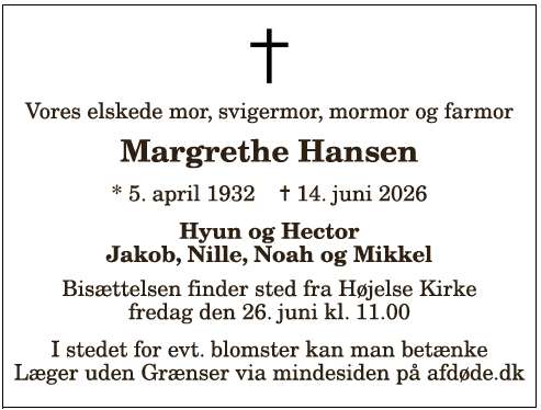 Margrethe Maria Therese Benedikta Hansen