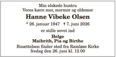 Hanne Vibeke Olsen - 1210413369