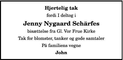 Jenny Nygaard Schärfe - 1210410956