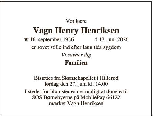 Vagn Henry Henriksen