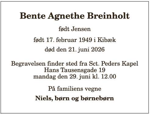 Bente Agnethe Breinholt-1210413883
