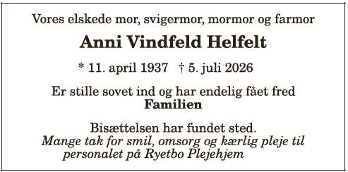 Anni Vindfeld Helfelt - ID: 21584