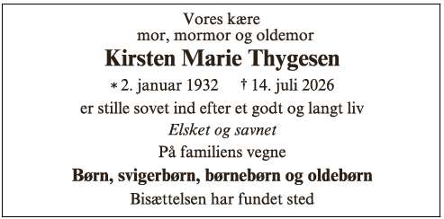 Kirsten Marie Thygesen-ID 76587