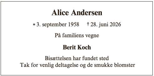 Alice Andersen - ID 76625