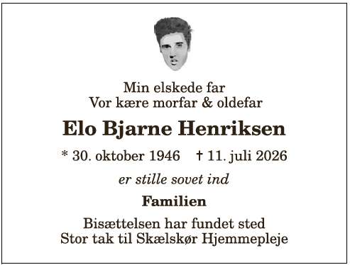 Elo Bjarne Henriksen - 1210415618