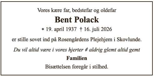 Bent Polack ID: 21640