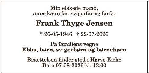 Frank Thyge Jensen ID: 21646
