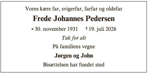 Frede Johannes Pedersen-ID 76711