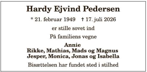 Hardy Ejvind Pedersen-1210416299