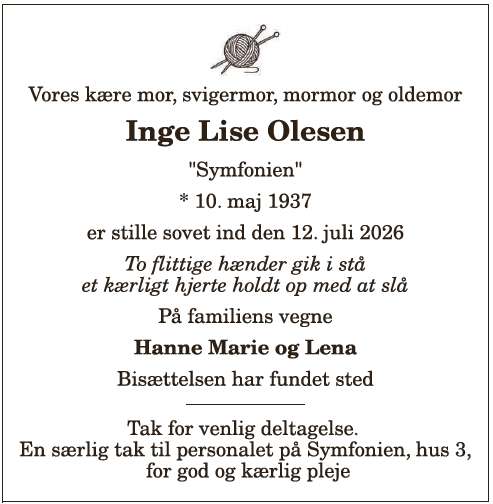 Inge Lise Olsen - 1210415739