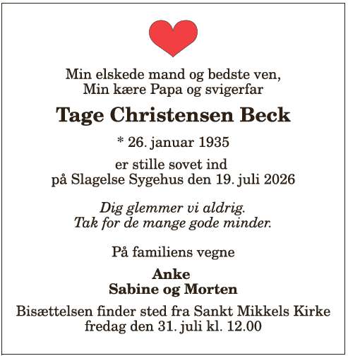 Tage Christensen Beck - 1210416247