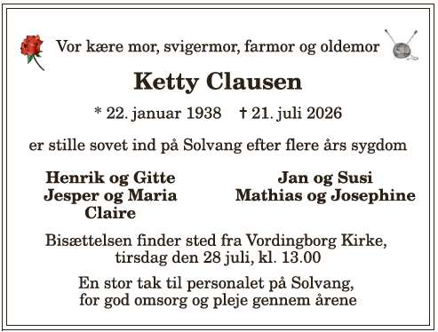 Ketty Annitta Clausen - 1210416420