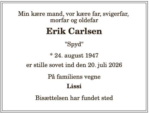 Hans Erik Carlsen - 1210416448