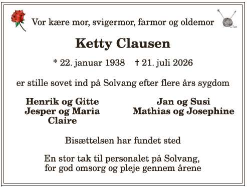 Ketty Annitta Clausen - 1210416428