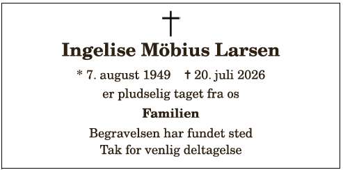 Ingelise Möbius Larsen - 1210416777
