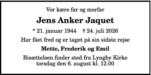Jens Anker Jaquet - 1210417008