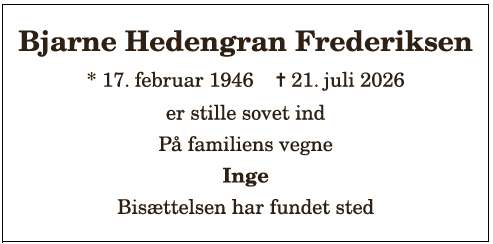 Bjarne Hedengran Frederiksen 1210416631