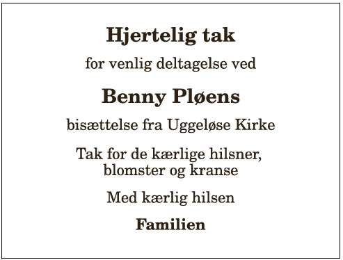 Benny Pløen - 1210415825