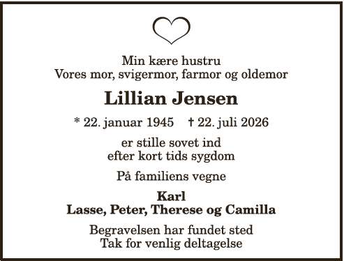 Lillian Jensen - 1210416950