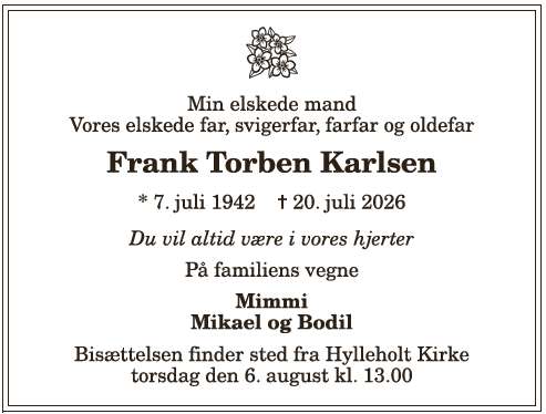 Frank Torben Karlsen - 1210417247