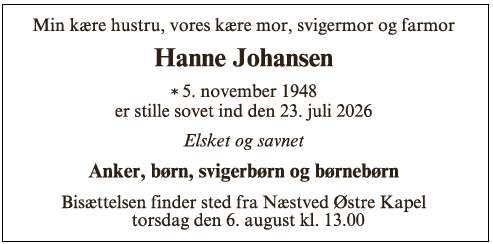 Hanne Johansen - ID 77027