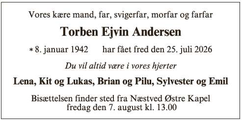 Torben Ejvin Andersen - ID 76994