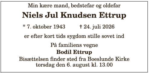 Niels Jul Knudsen Ettrup - 1210416809