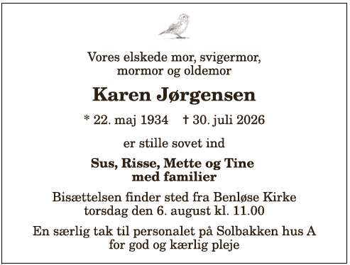 Karen Jørgensen  - 1210417348