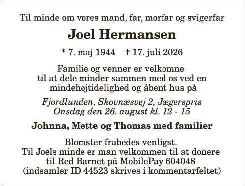 Joel Hermansen - 1210416472