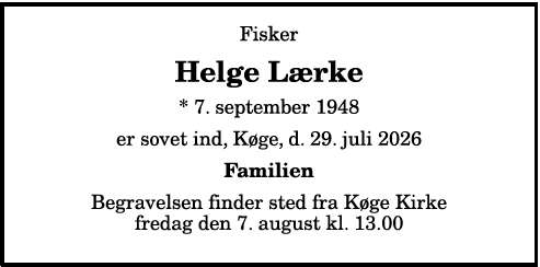 Helge Rasmussen Lærke - 1210417522