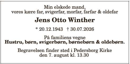 Jens Otto Winther ID: 21732