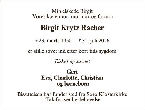 Birgit Krytz Racher