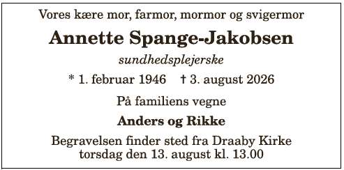 Annette Spange-Jakobsen 1210417729