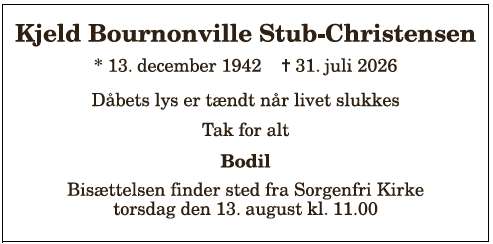 Kjeld Bournonville Stub-Christensen