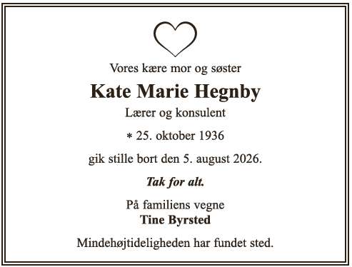 Kate Marie Hegnby