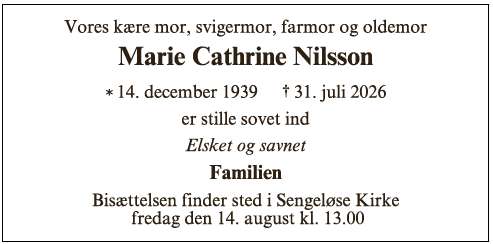 Marie Cathrine Nilsson
