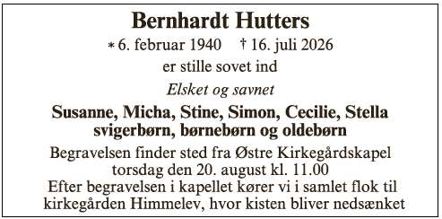 Bernhard Hutters ID: 76602