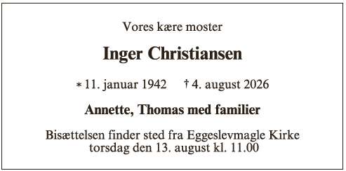 Inger Christiansen ID: 77253