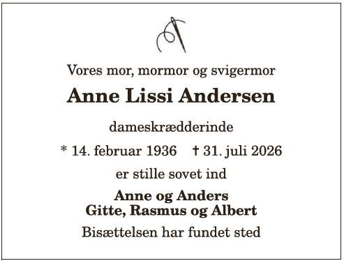 Anne Lissi Andersen - 1210417434