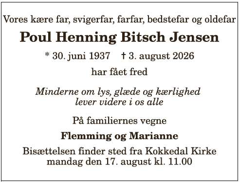 Poul Henning Bitsch Jensen - 1210417741