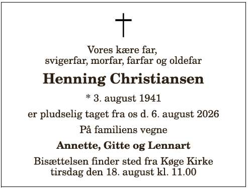 Henning Aage Christensen - 1210417936