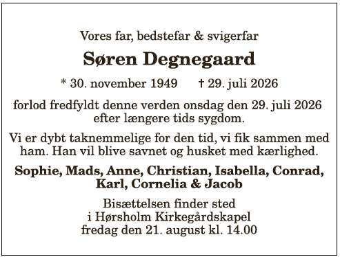 Søren Degnegaard - 1210417904