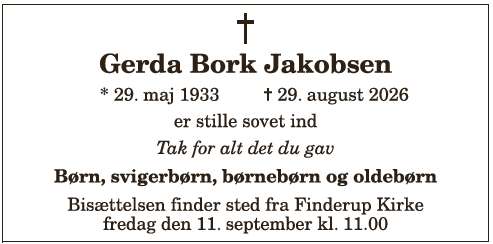 Gerda Bork Jakobsen - 1210419890