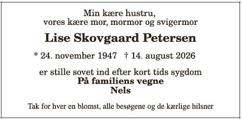 Lise Skovgaard Petersen ID: 21938