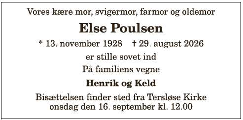 Else Poulsen - 1210419923