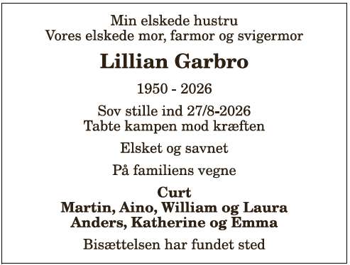 Lillian Garbro - 1210419770